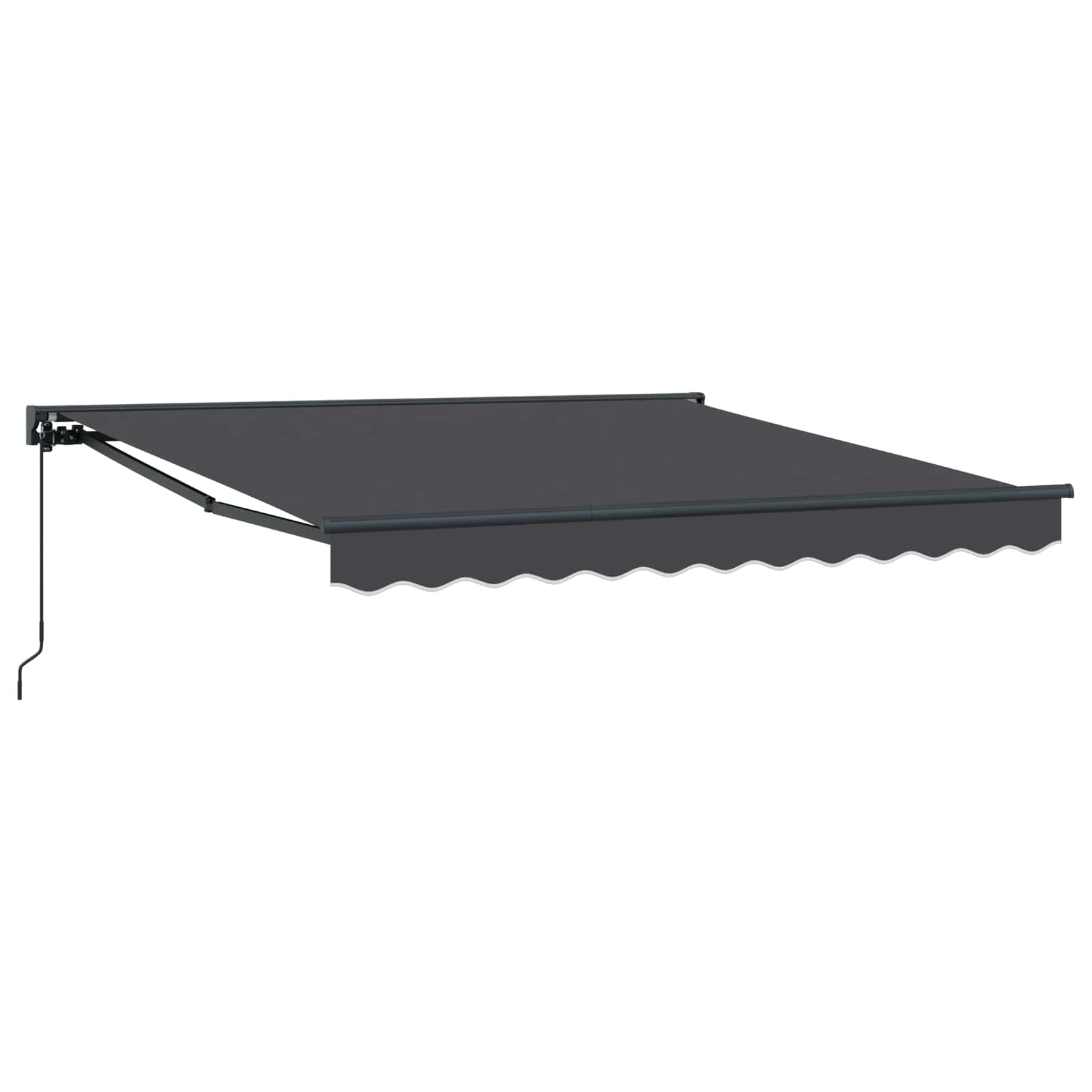 Innvendbar Markise Antrasitt 350 x 250 cm Polyester og Metall vidaXL