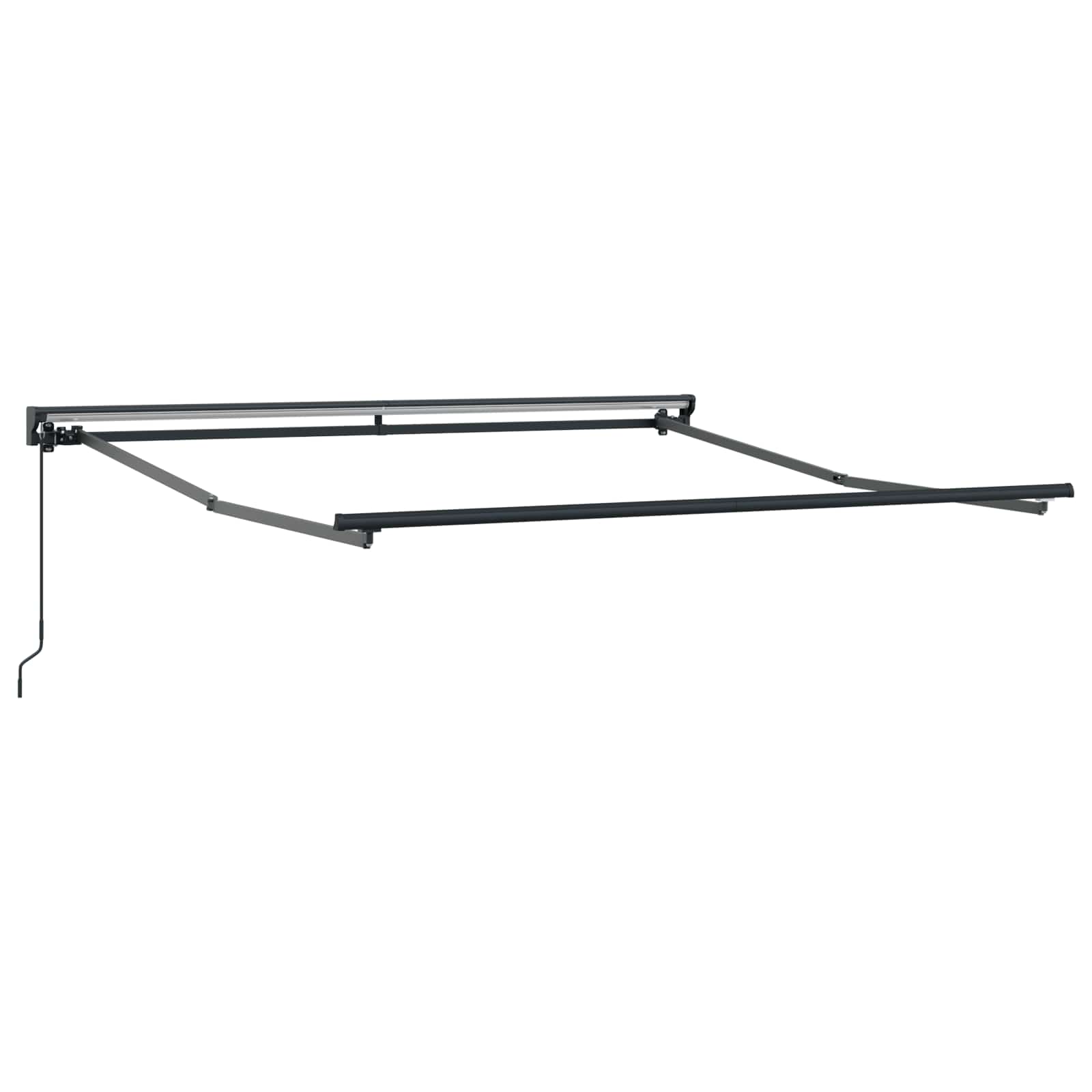 Innvendbar Markise Antrasitt 350 x 250 cm Polyester og Metall vidaXL