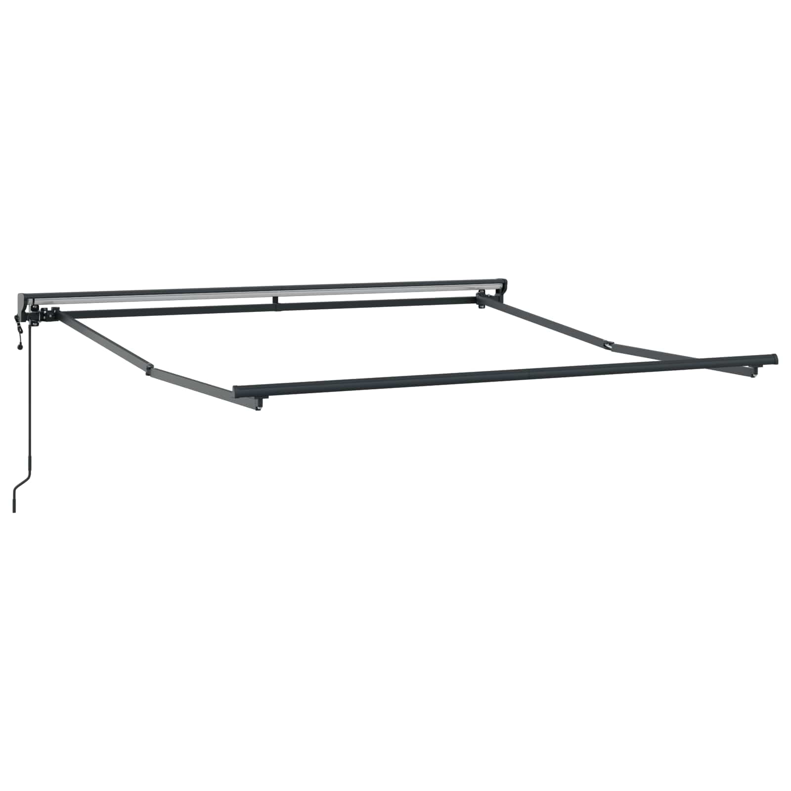 Innvendbar Markise Antrasitt 350 x 250 cm Polyester og Metall vidaXL
