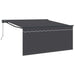 Innvendbar Markise Antrasitt 350 x 300 cm vidaXL