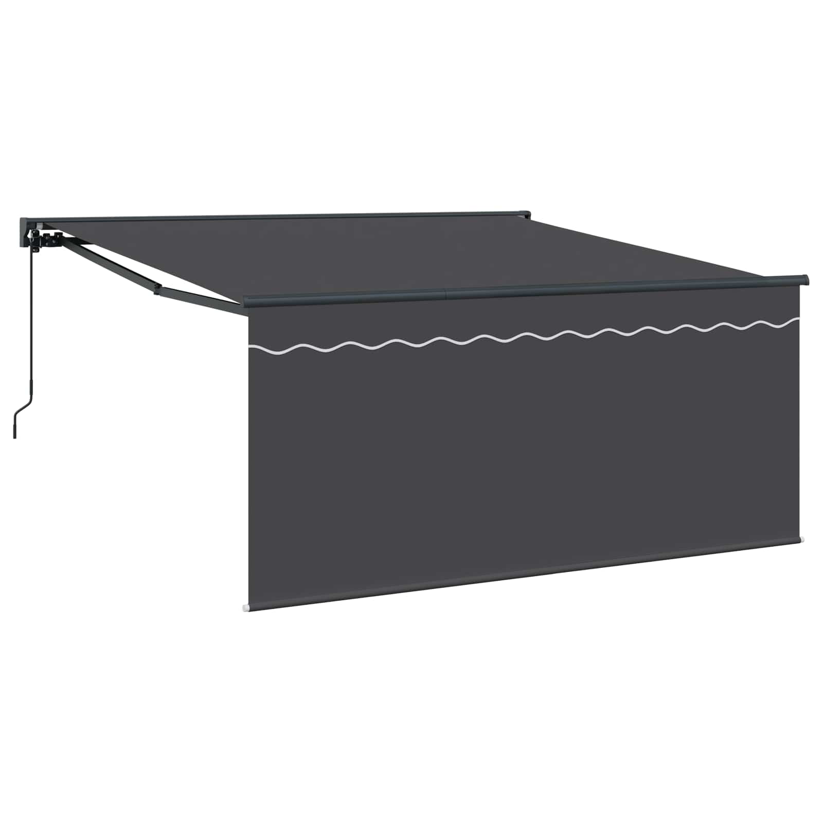 Innvendbar Markise Antrasitt 350 x 300 cm vidaXL