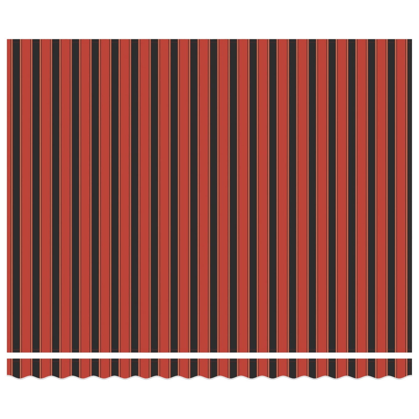 Markiseduk med oransje og brun 350 x 250 cm Polyester vidaXL