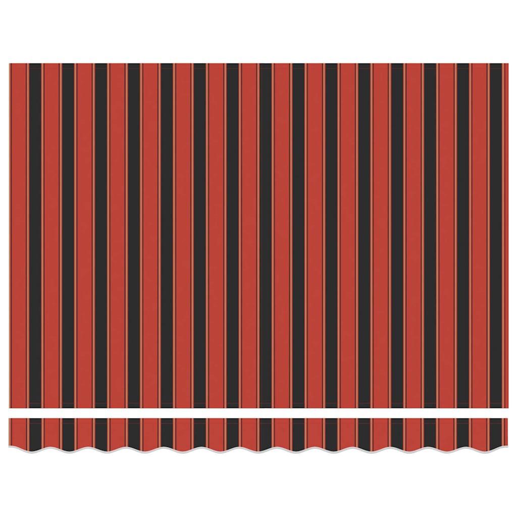 Markise Rød og svart 350 x 250 x 165 cm Polyester og aluminium