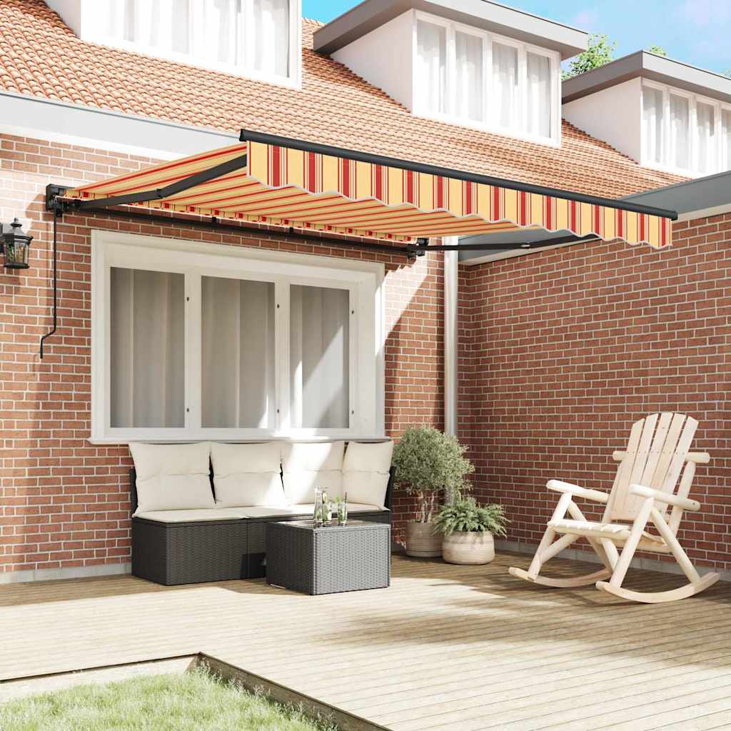 Markiseramme Flerfarget 350 x 250 cm Polyester med PU-belegg