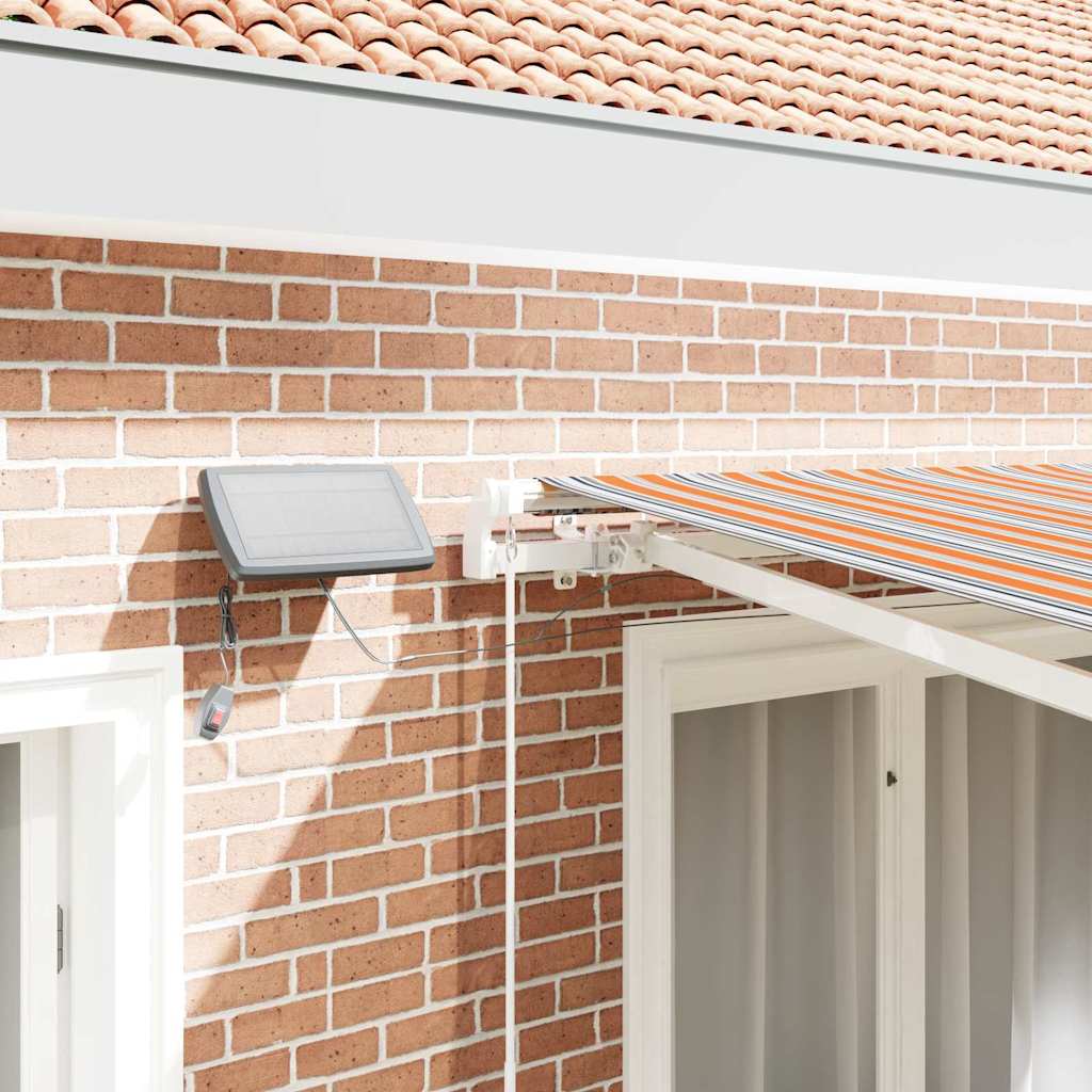 Uttrekkbar markise Flerfarget 350 x 250 cm Stoff og Aluminium
