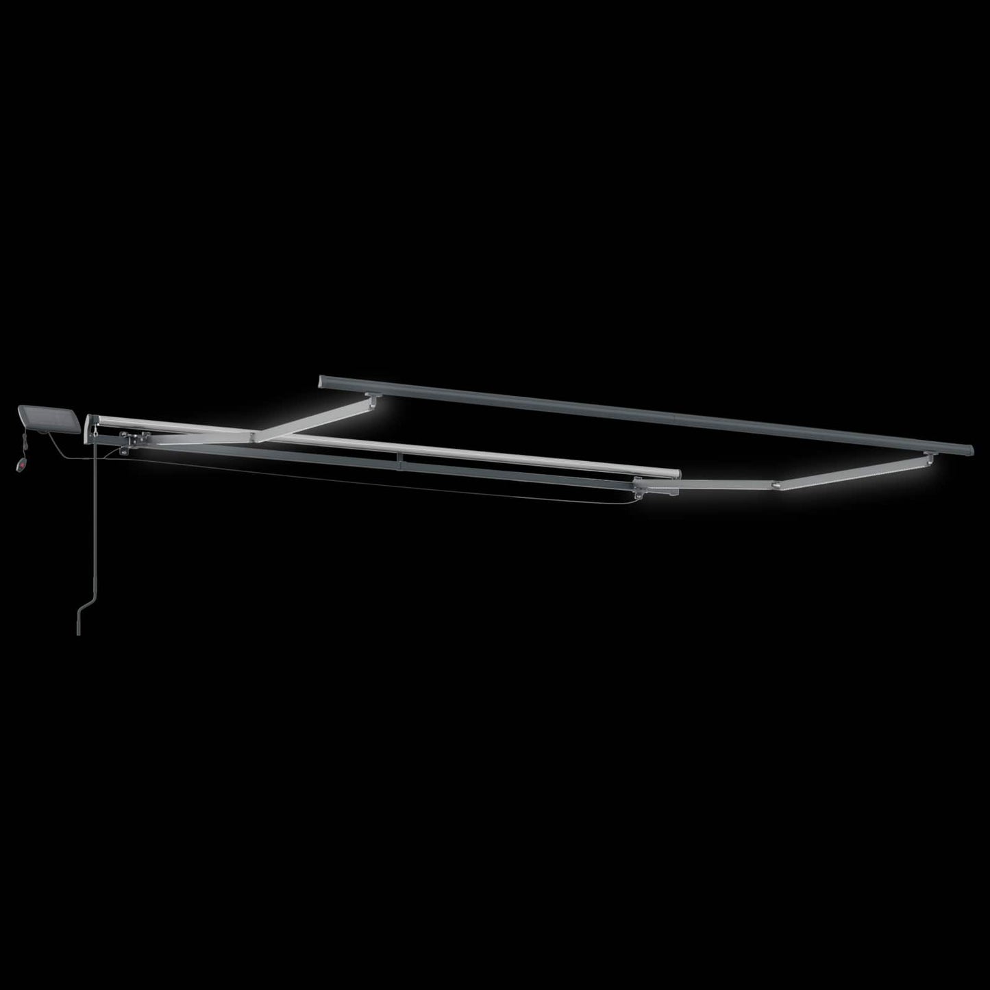 Uttrekkbar markise Flerfarget 350 x 250 cm Stoff og Aluminium