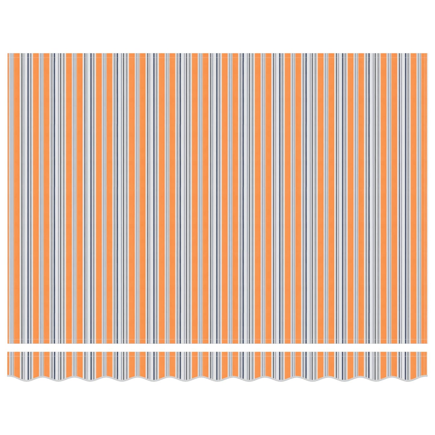 Uttrekkbar markise Flerfarget 350 x 250 cm Stoff og Aluminium