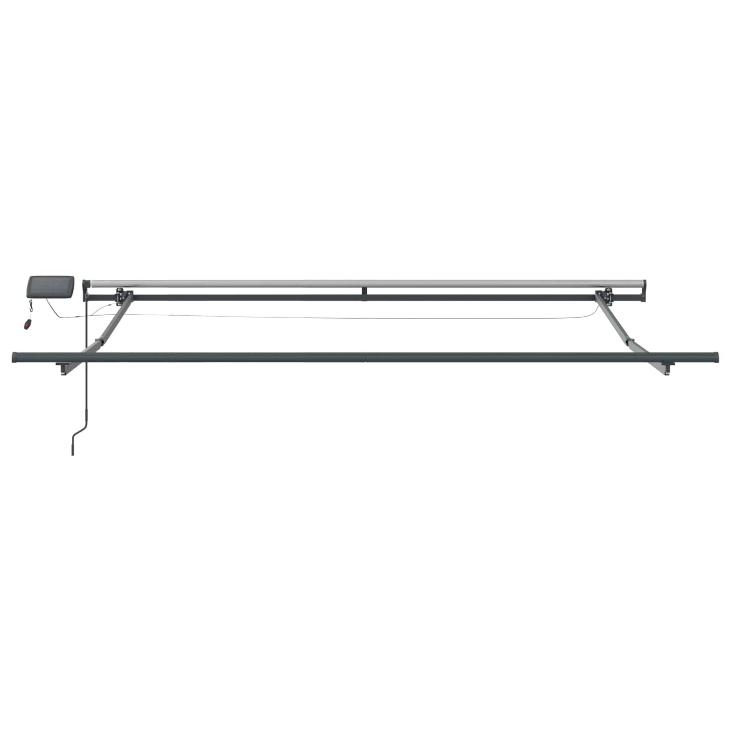 Uttrekkbar markise Flerfarget 350 x 250 cm Stoff og Aluminium