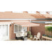 Uttrekkbar markise Flerfarget 350 x 250 cm Polyester og Metall