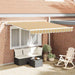 Uttrekkbar markise Flerfarget 350 x 250 cm Polyester