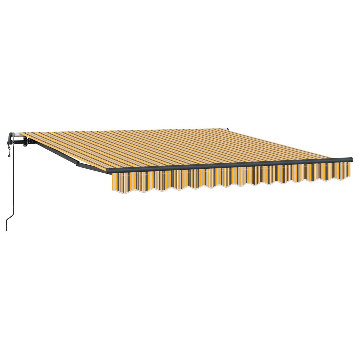 Innvendbar Markise Flerfarget 350 x 250 cm Stoff og Aluminium vidaXL