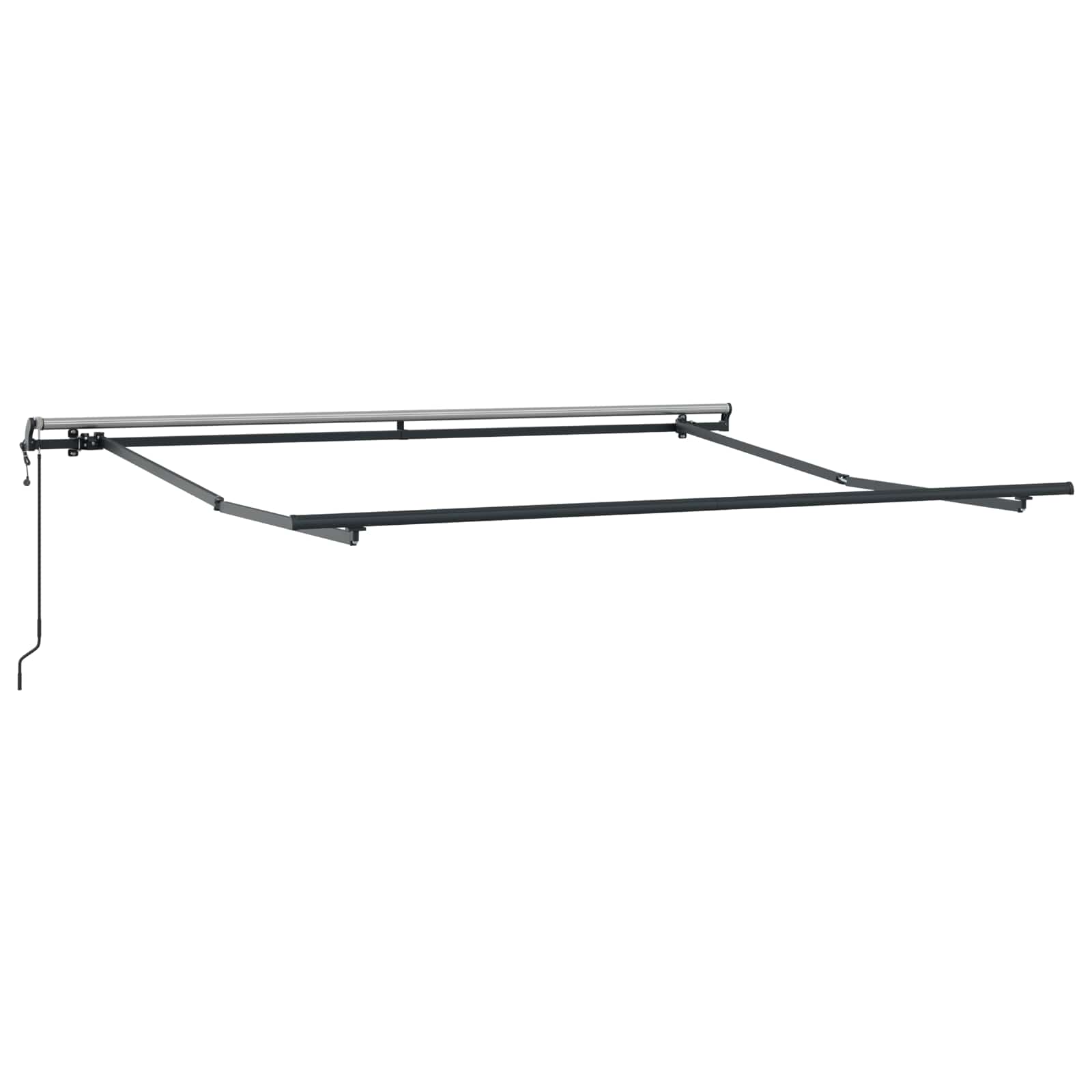 Innvendbar Markise Flerfarget 350 x 250 cm Stoff og Aluminium vidaXL