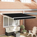 Innvendbar Markise Svart 350 x 250 cm Polyester og aluminium vidaXL