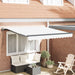 Innvendbar Markise Hvit 350 x 250 cm Stoff og Aluminium vidaXL