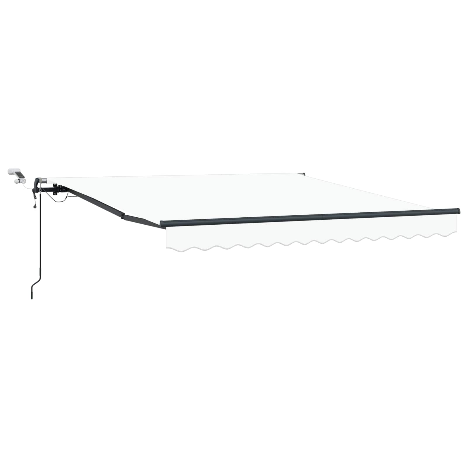 Markiseduk med Hvit 350 x 250 cm Polyester vidaXL