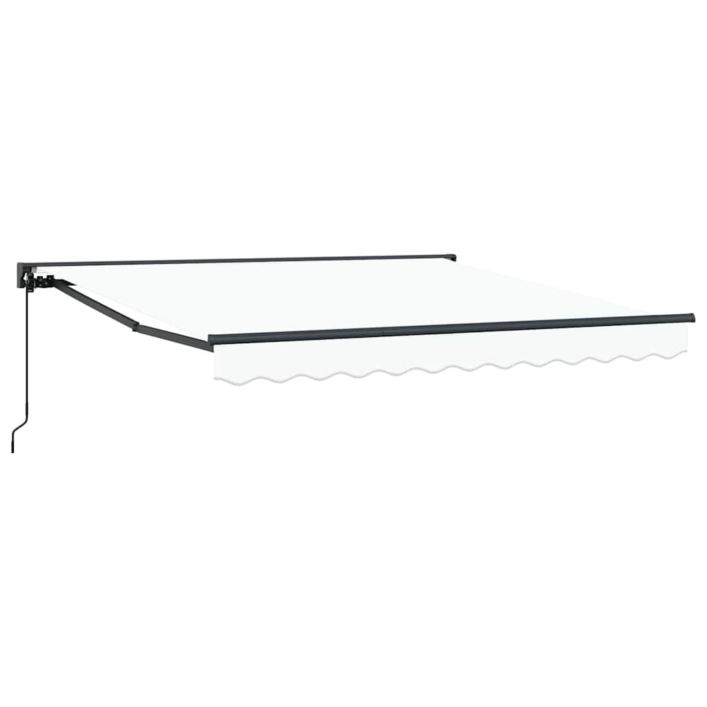 Markiseramme Hvit 350 x 250 cm Polyester med PU-belegg