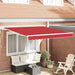 Elektrisk Utrekkbar Markise Rød 350 x 250 cm