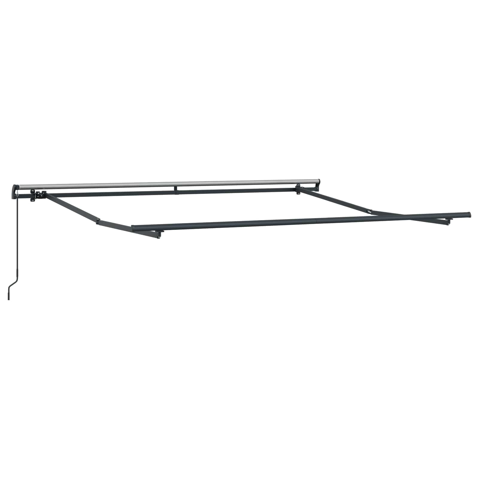 Innvendbar Markise Rød 350 x 250 cm Polyester og stål vidaXL