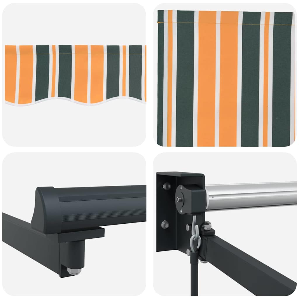 Uttrekkbar markise Flerfarget 350 x 250 cm