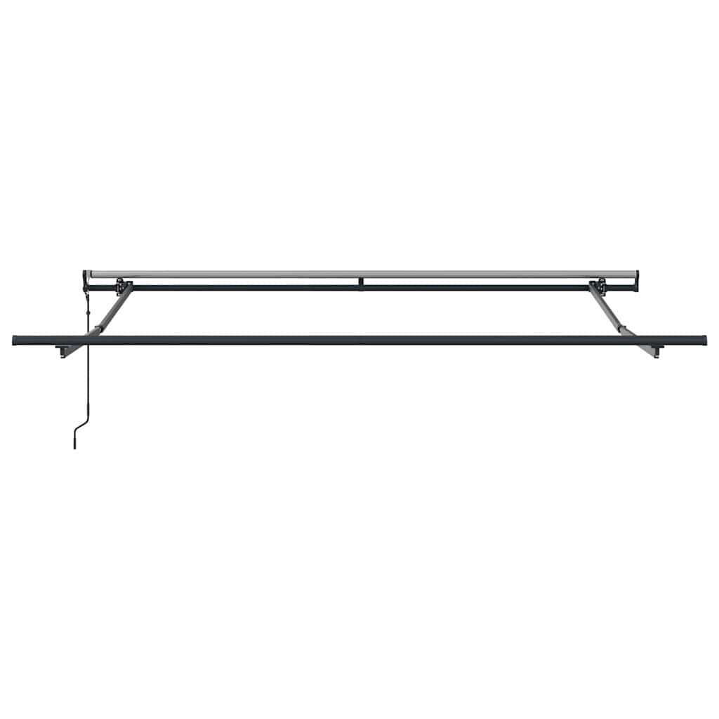 Uttrekkbar markise Grønn og hvit 350 x 250 cm
