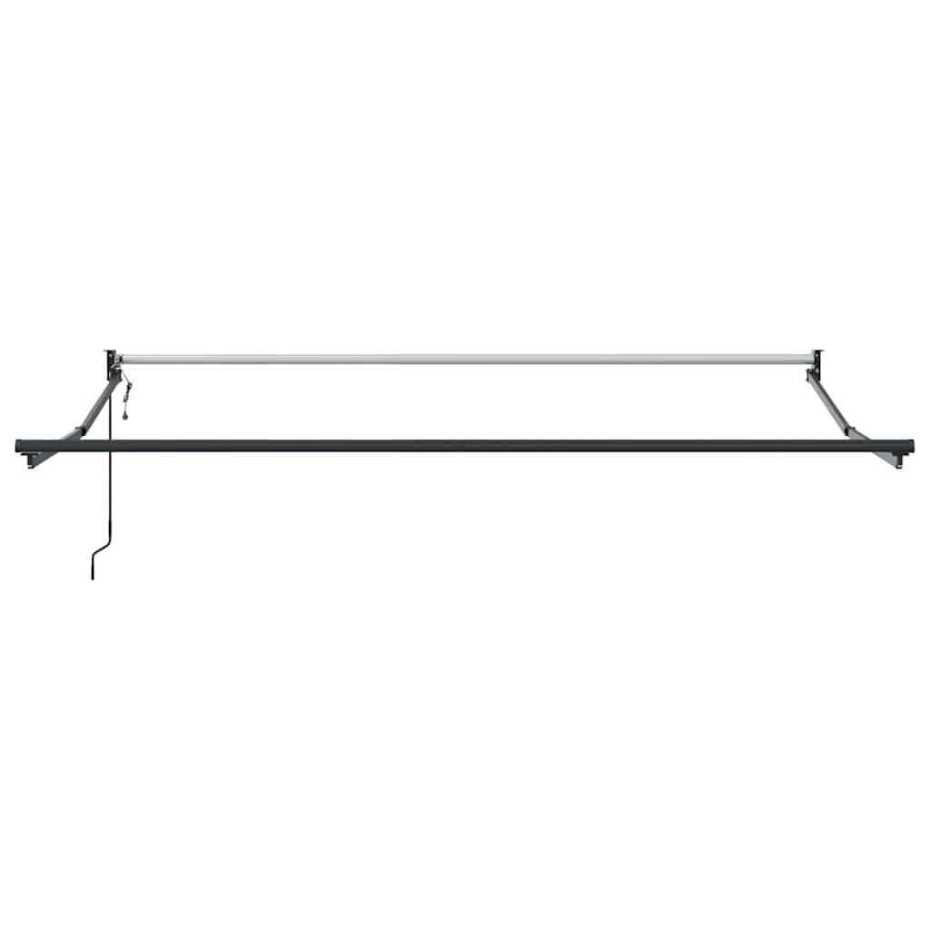 Markise Grønn og hvit 350 x 250 cm Polyester og Metall
