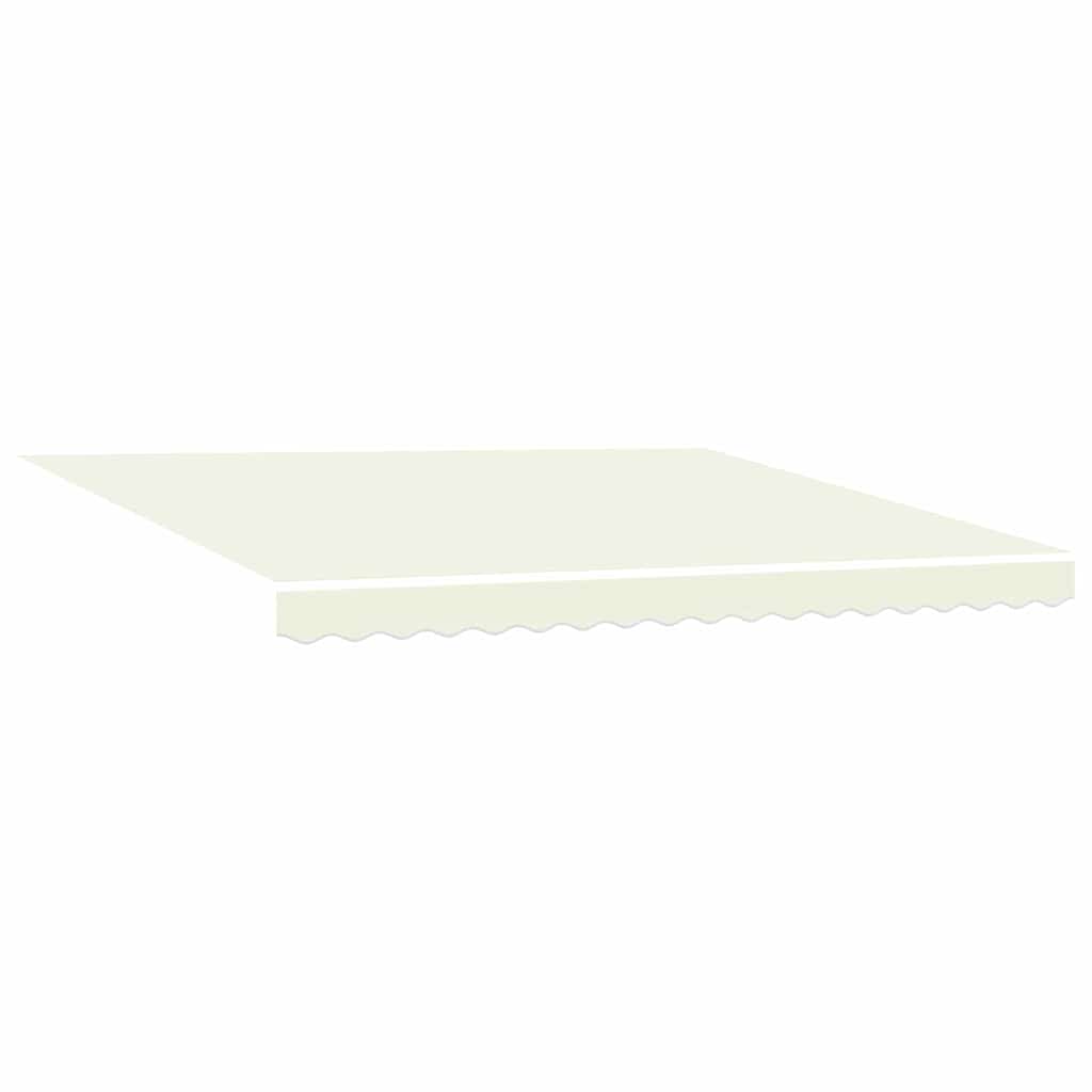 Innvendbar Markise Krem 400 ×300 cm Stoff og Metall