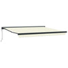 Innvendbar Markise Krem 400 × 300 cm Stoff, Metall