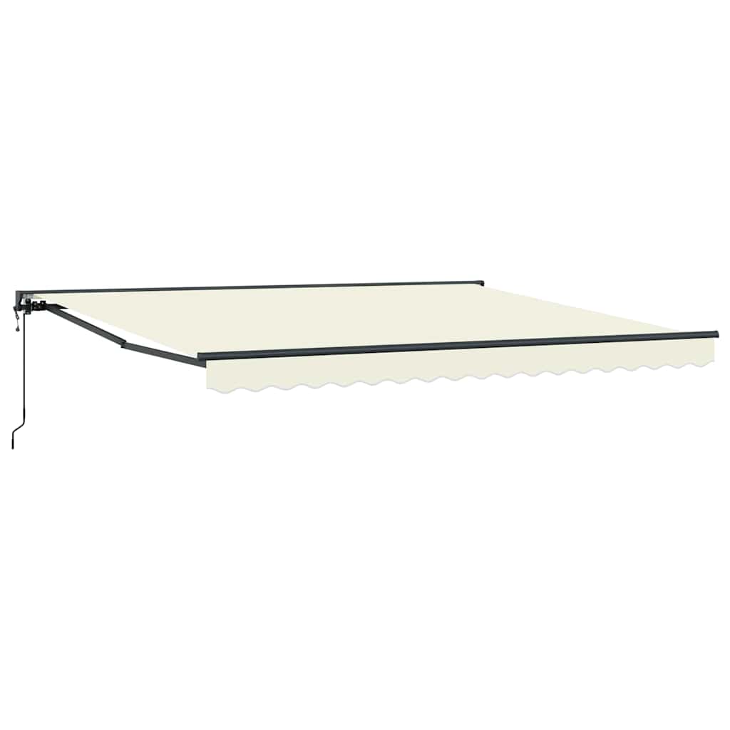 Markiseramme Krem 400 × 300 cm Polyester med PU-belegg
