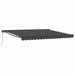 Innvendbar Markise Antrasitt 400 × 300 cm Polyester og Metall vidaXL