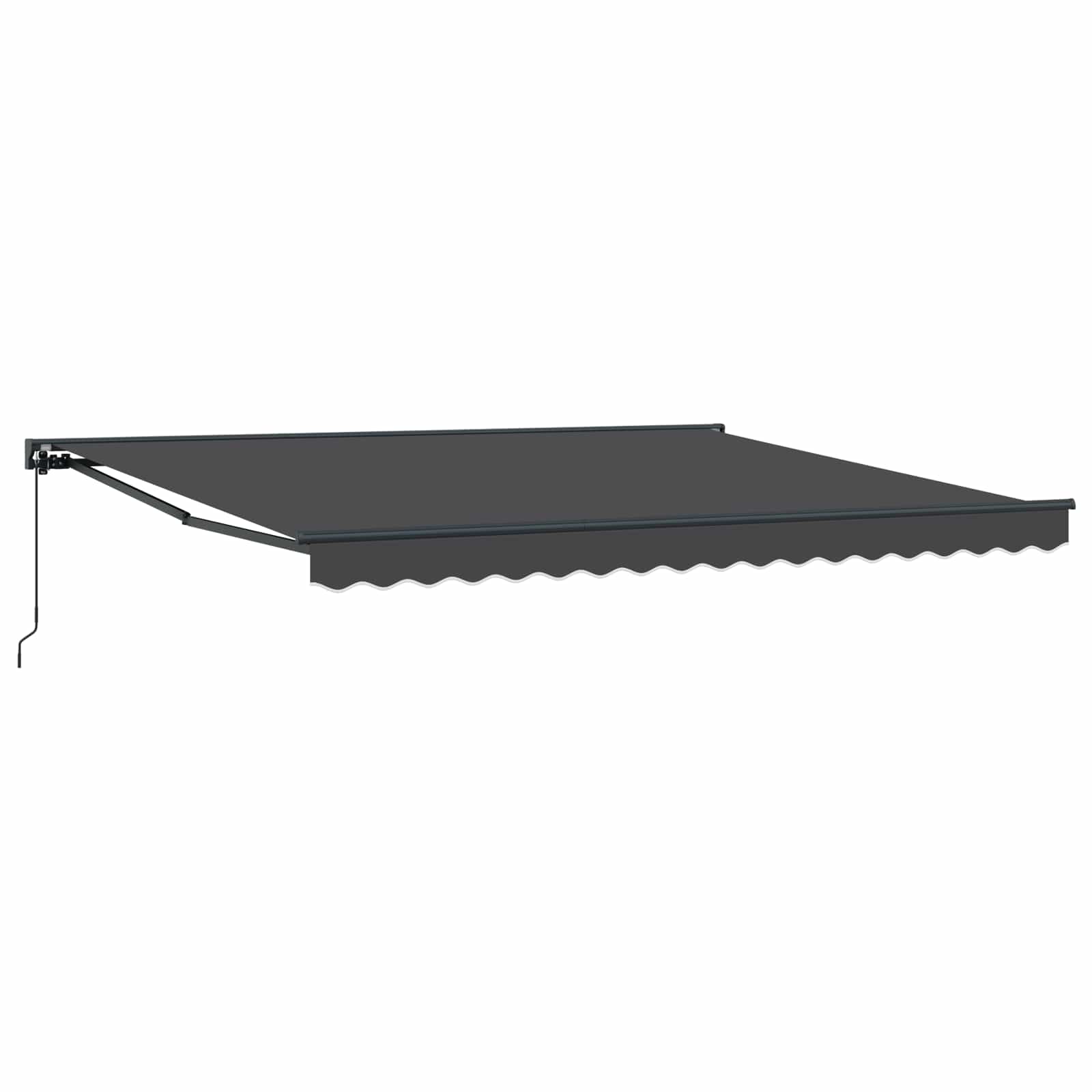Innvendbar Markise Antrasitt 400 × 300 cm Polyester og Metall vidaXL