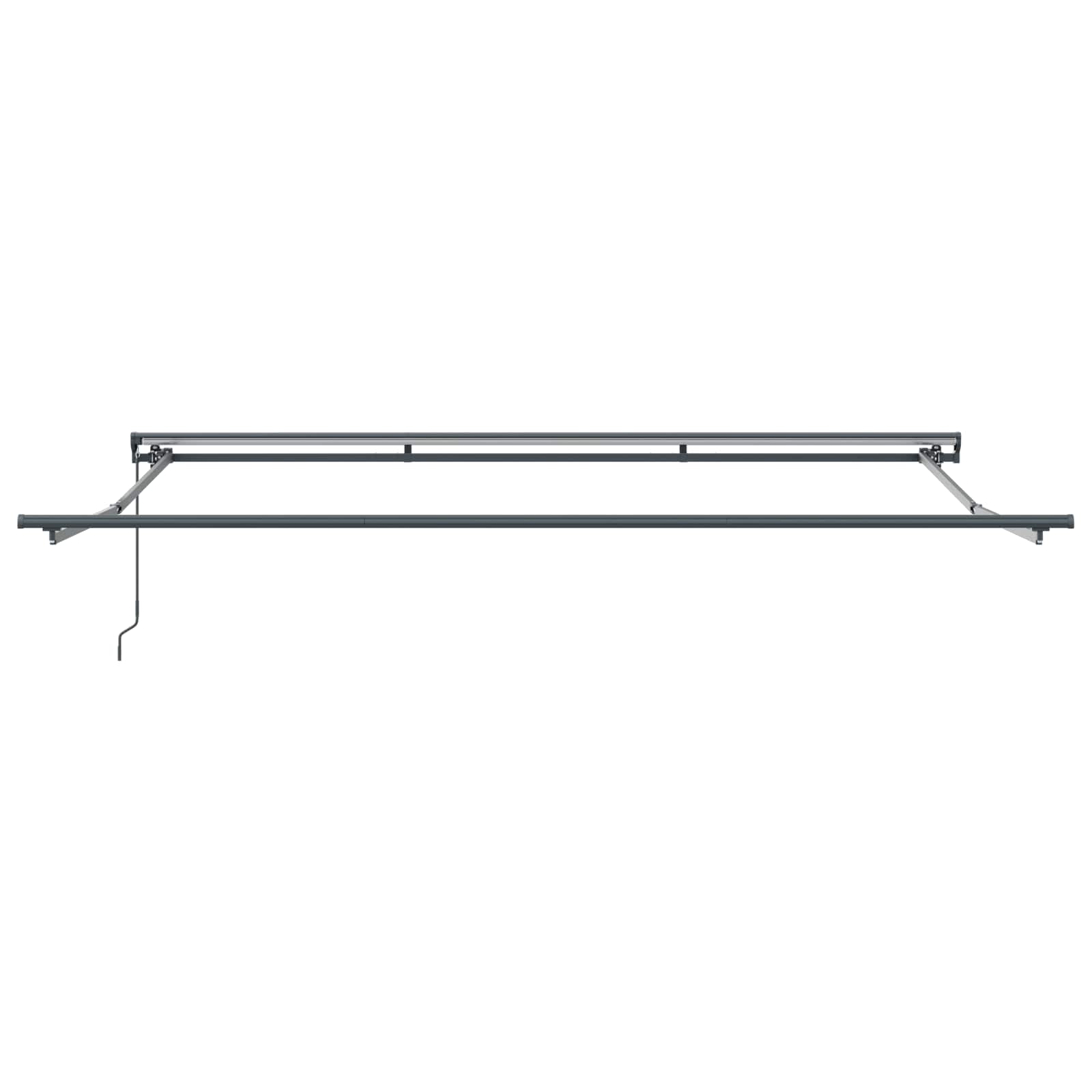 Innvendbar Markise Antrasitt 400 × 300 cm Polyester og Metall vidaXL