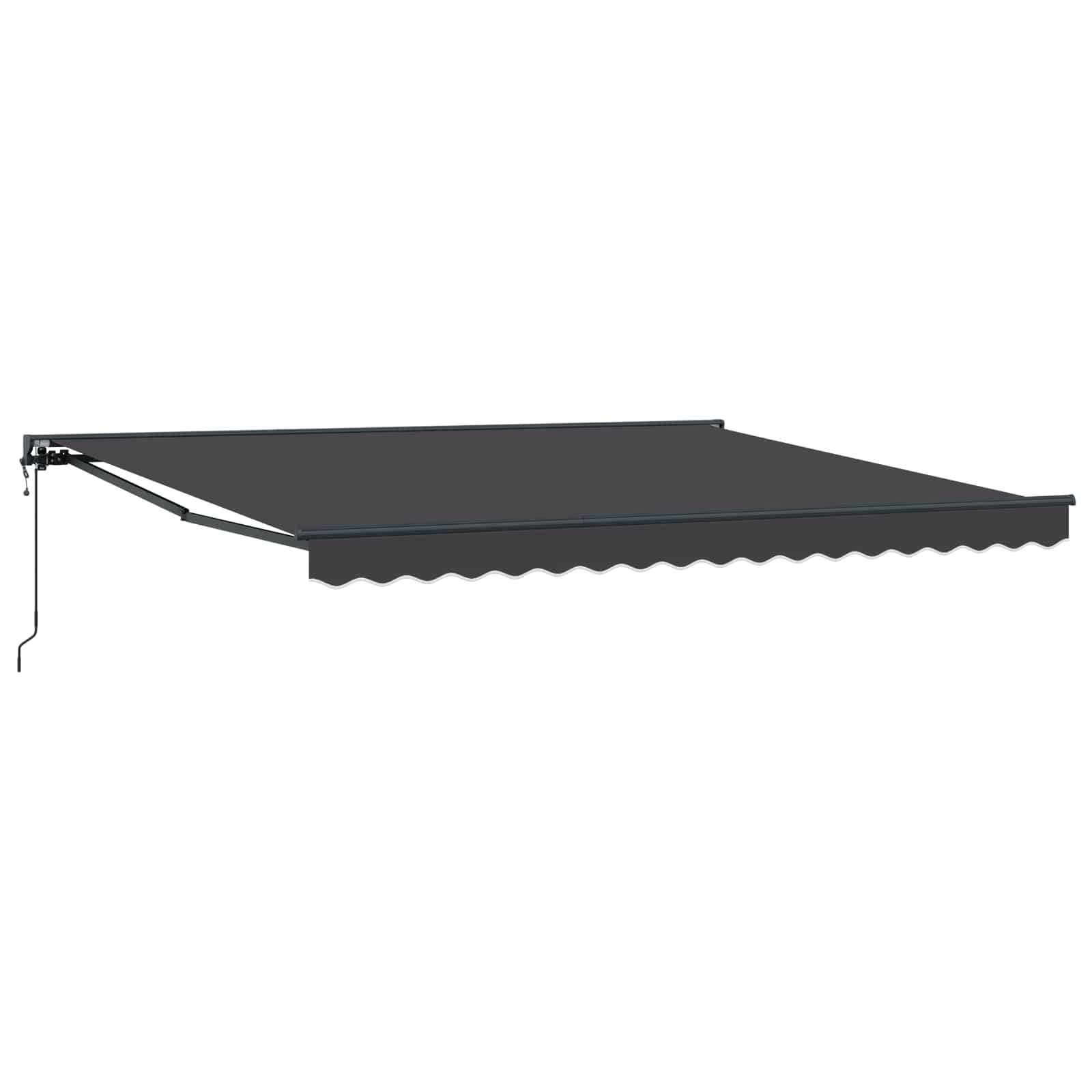 Innvendbar Markise Antrasitt 400 × 300 cm Polyester og Metall vidaXL