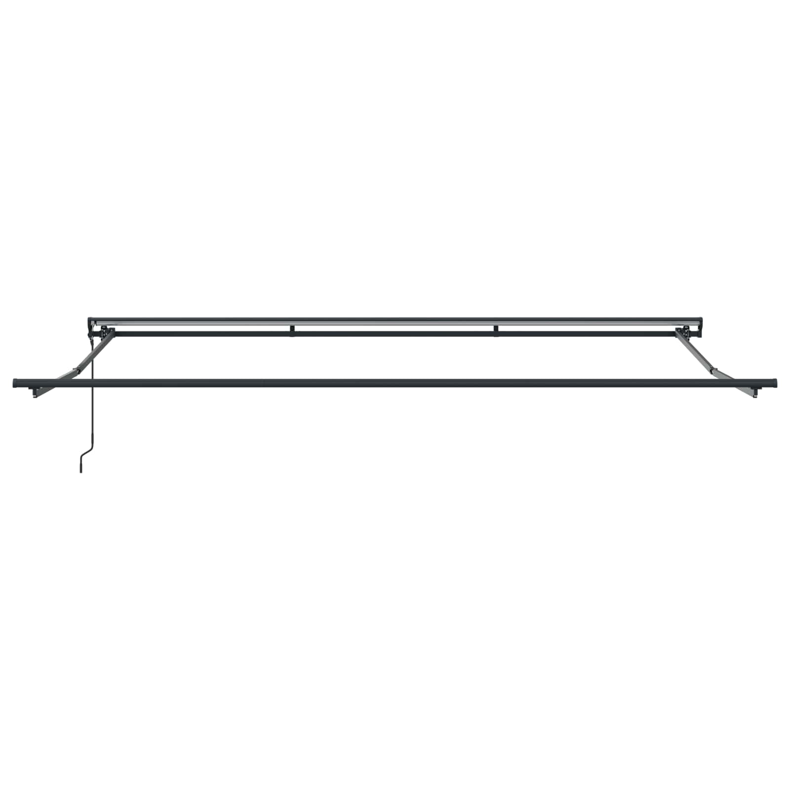 Innvendbar Markise Antrasitt 400 × 300 cm Polyester og Metall vidaXL