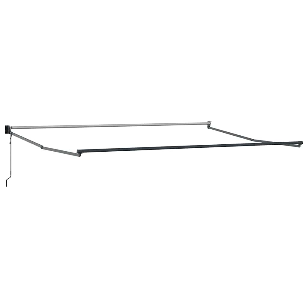Innvendbar Markise oransje og brun 400 × 300 cm stoff vidaXL