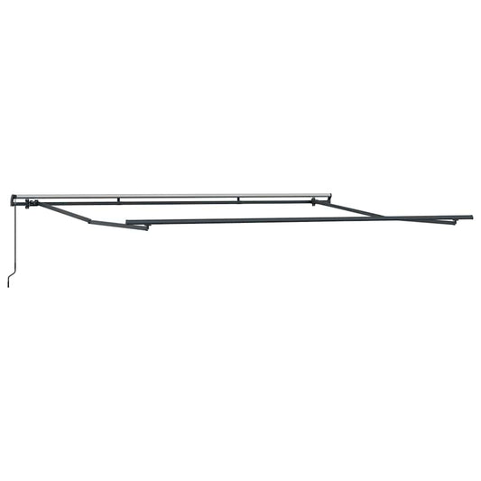 Uttrekkbar markise Gul og oransje 400 × 300 cm