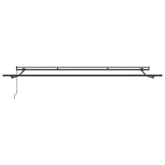 Uttrekkbar markise Gul og oransje 400 × 300 cm