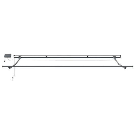 Uttrekkbar markise Gul og oransje 400 × 300 cm
