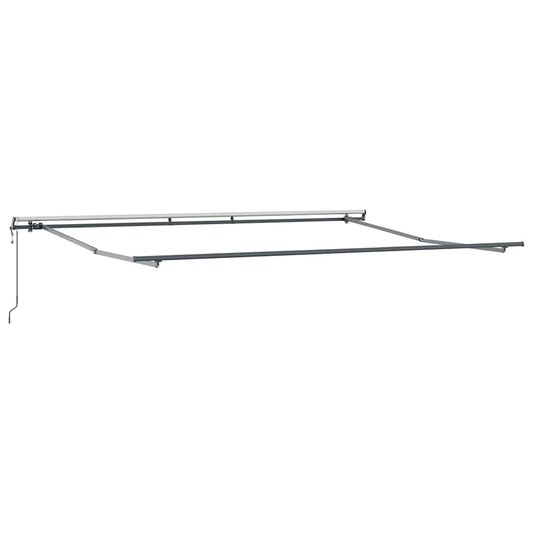 Uttrekkbar markise Gul og oransje 400 × 300 cm