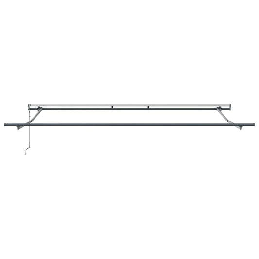Uttrekkbar markise Gul og oransje 400 × 300 cm