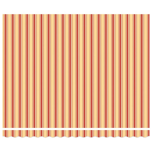 Markise Gul og oransje 400 × 300 cm Polyester og Metall