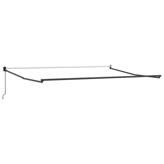 Uttrekkbar markise Gul og oransje 400 × 300 cm