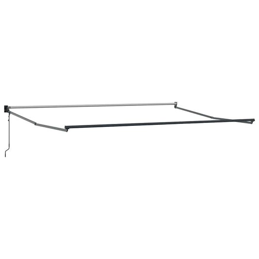 Markise Gul og oransje 400 × 300 cm Polyester og Metall