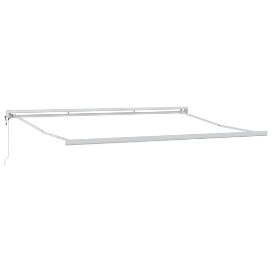 Uttrekkbar markise Gul og Rød 400 × 300 cm Stoff og Metall