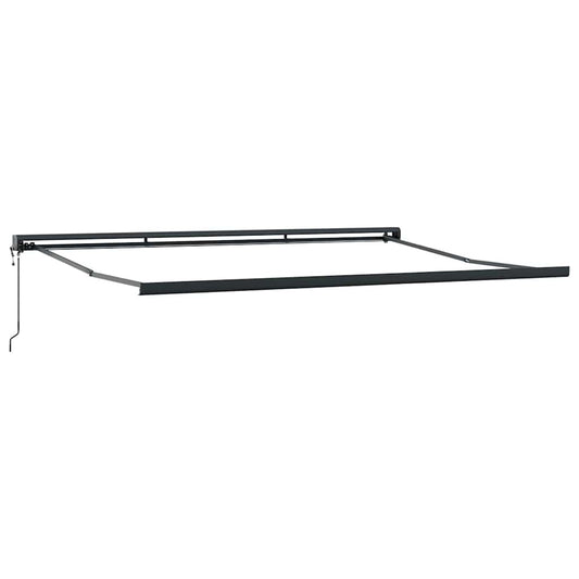 Uttrekkbar markise Gul og oransje 400 x 300 x 165 cm