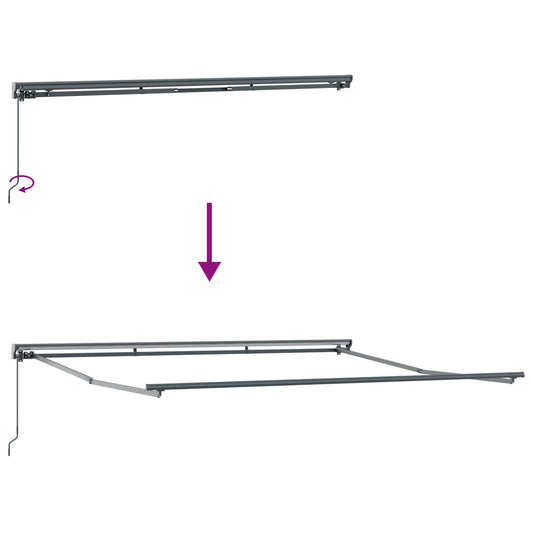 Markiseramme Flerfarget 400 × 300 cm Polyester med PU-belegg