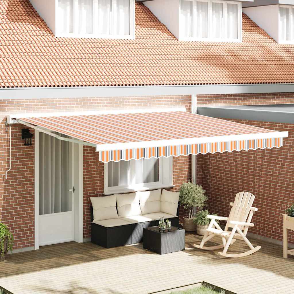 Innvendbar Markise Flerfarget 400 ×300 cm Stoff og Metall