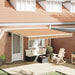 Innvendbar Markise Flerfarget 400 × 300 cm Polyester og Metall