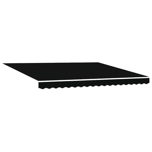 Uttrekkbar markise Svart 400 × 300 cm