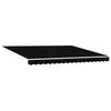 Innvendbar Markise Svart 400 ×300 cm Stoff og Metall