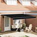Markiseramme Svart 400 × 300 cm Polyester med PU-belegg